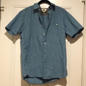 VISSLA Men’s Button Down Blue M